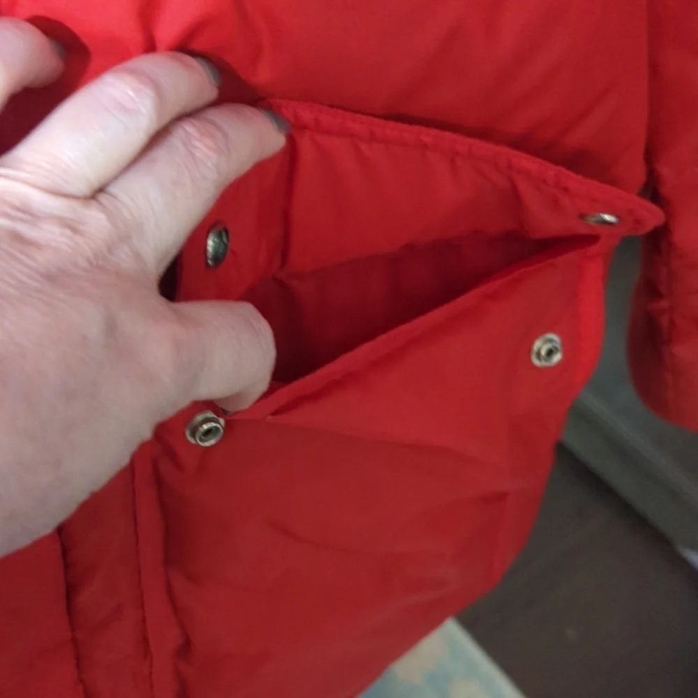 Vintage Swan Brand Down Full Zip Hooded Puffer Jacket